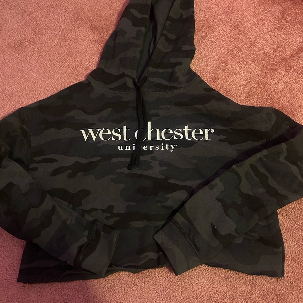 Camouflage Hoodie with West Chester University Logo